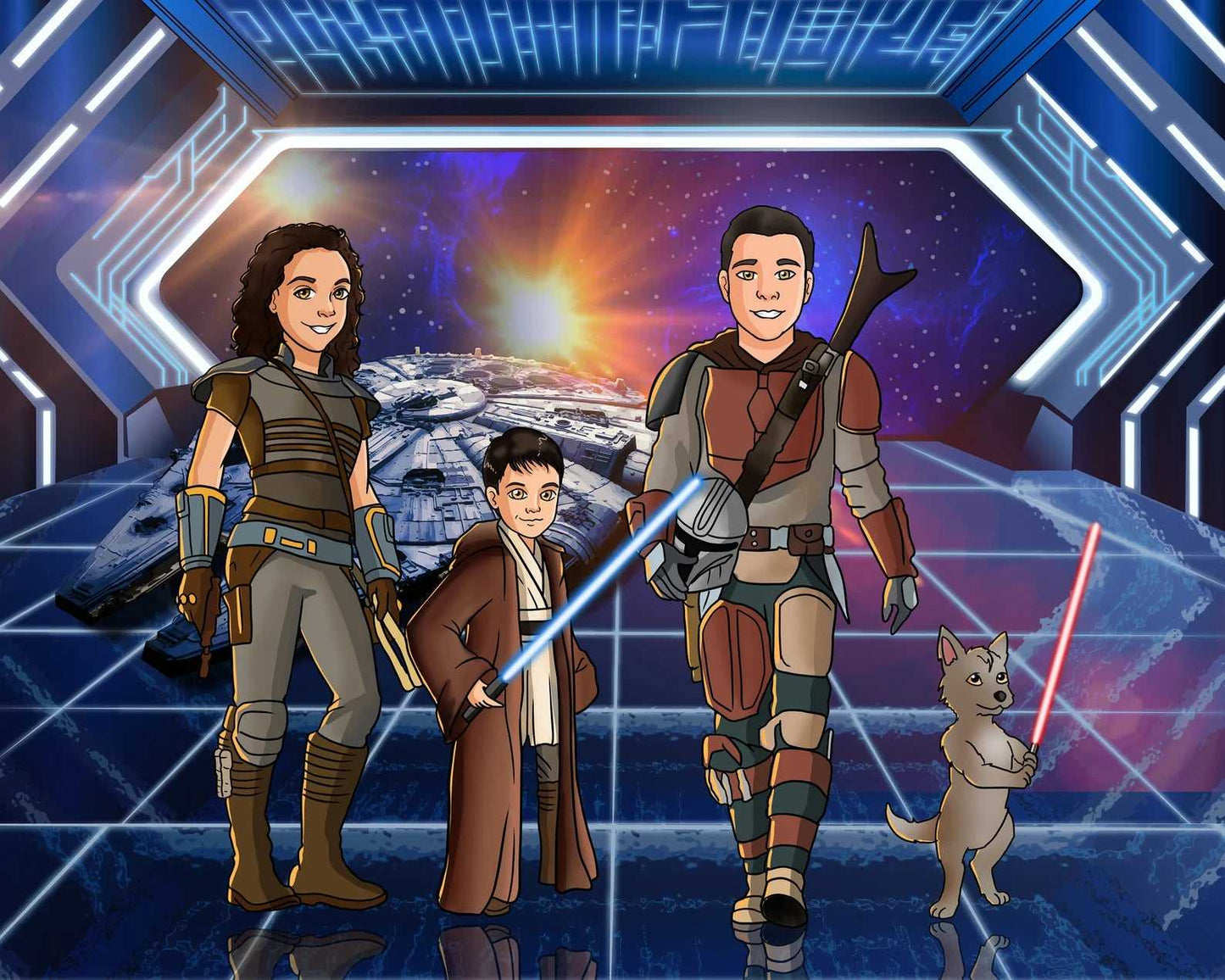 Personalized Jedi Portrait