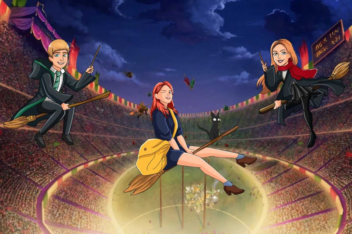 Personalized Wizard School Portrait